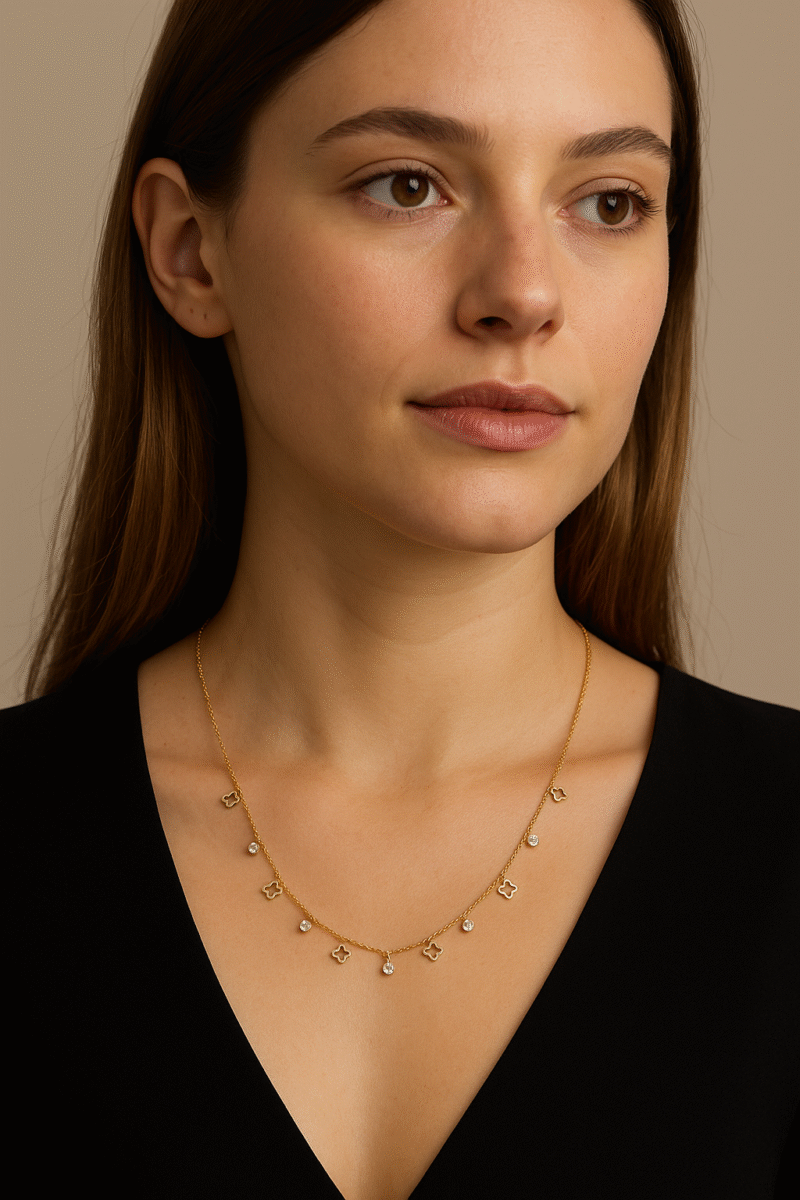 Dangling Clover Necklace
