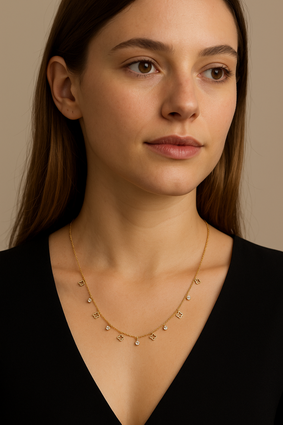 Dangling Clover Necklace