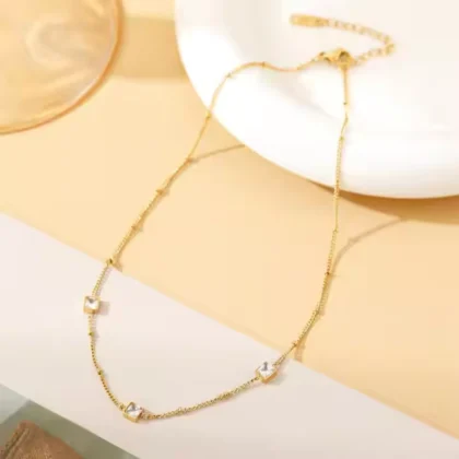 Triple Gemstone Necklace