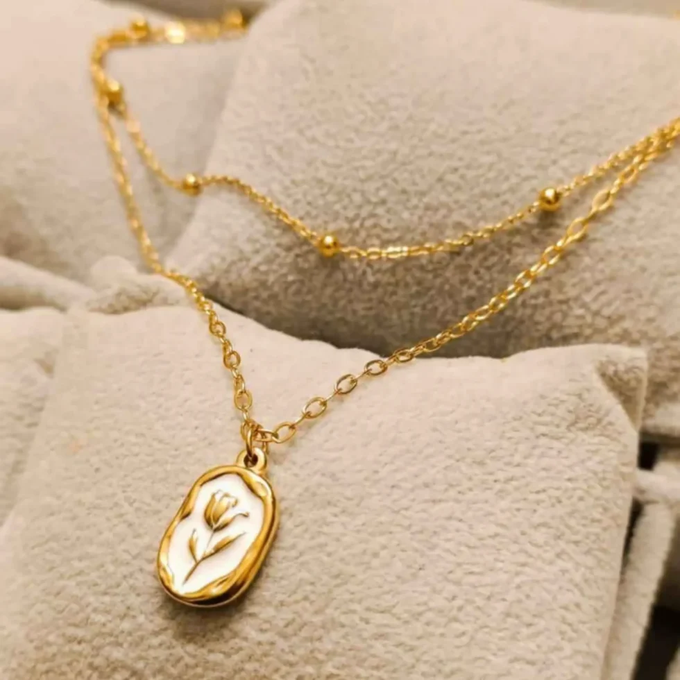 Rose Layered Necklace