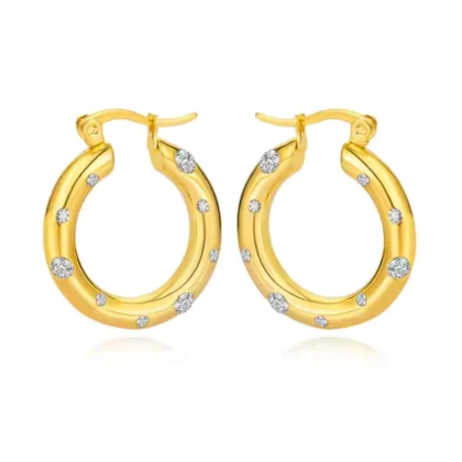 Gemstone Hoops