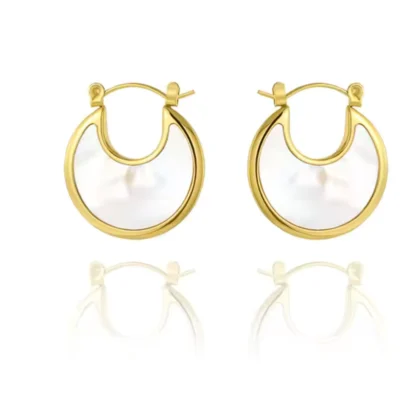 White Retro Hoops