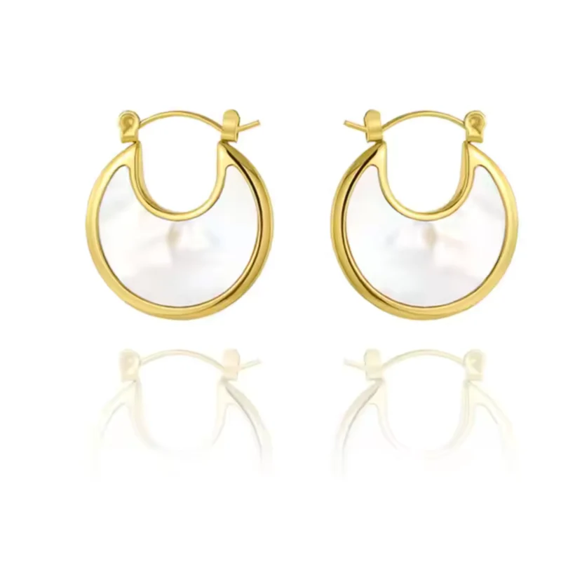 White Retro Hoops