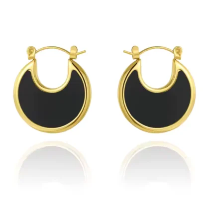 Black Retro Hoops
