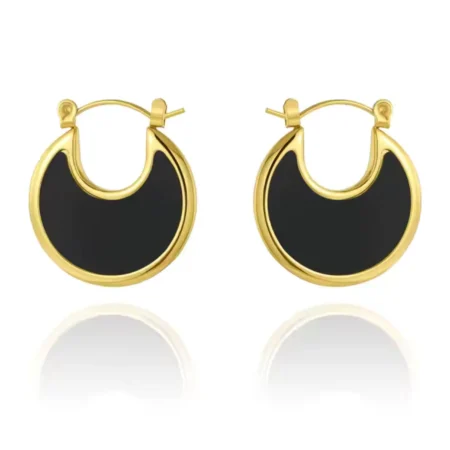 Black Retro Hoops
