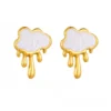 White CloudMelt Earrings
