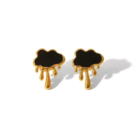Black CloudMelt Earrings